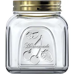 Банка «Хоммэйд» квадратная с крышкой стекло,металл 0,5л ,H=113,L=67,B=67мм прозр.