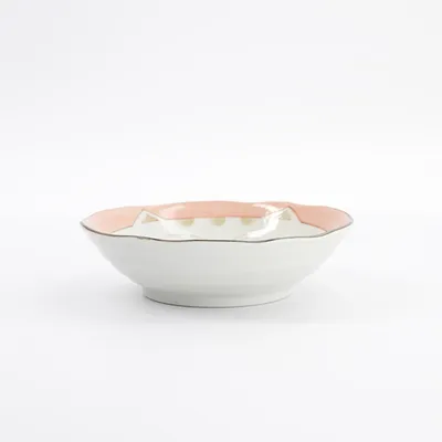 Салатник «Кэт Нэко» фарфор 450мл D=16,5см розов., изображение 3