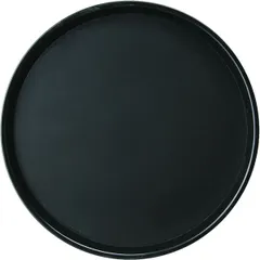 Round rubberized tray “Prootel”  polyprop.  D=35.5 cm  black