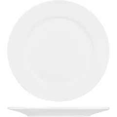 Plate “Kunstwerk” small  porcelain  D=20, H=2cm  white