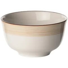 Сахарница «Чино» фарфор 228мл D=100,H=55мм белый,бежев.