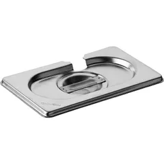 Крышка для гастроемкости GN 1/9 с вырезом для ложки сталь нерж. ,H=3,L=18,B=11см металлич.