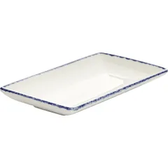 Блюдо «Блю Дэппл» прямоугольное фарфор ,L=20,B=10см белый,синий, изображение 2