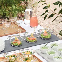 Емкость фуршетная «Буфет Пентолино» для подачи стекло 300мл ,H=58,L=142,B=105мм, изображение 2