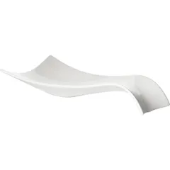 Блюдо «Кунстверк» прямоугольное фарфор ,H=65,L=365,B=182мм белый