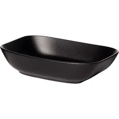 Блюдо «Клаб» глубокое прямоугольное керамика ,H=48,L=207,B=144мм черный