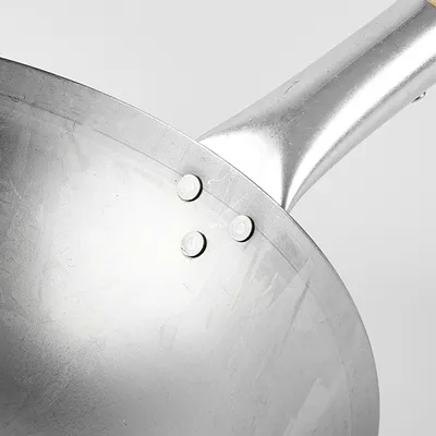 Сковорода-вок сталь нерж.,дерево D=30см, изображение 2