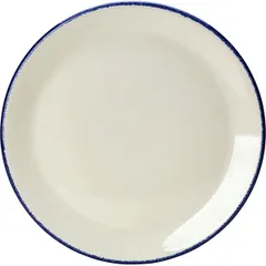 Plate “Blue Dapple” small  porcelain  D=250, H=16mm  white, blue