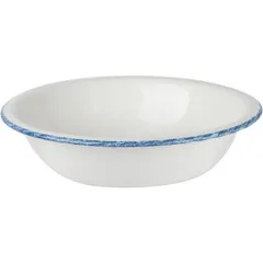 Salad bowl “Blue Dapple”  porcelain  1.25 l  D=23 cm  white, blue