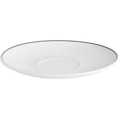 Блюдце «Рисепшн» стекло D=160,H=18мм слон.кость,серый, изображение 2