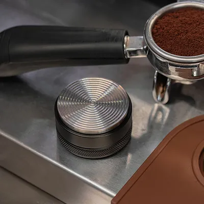 Пуш-темпер для кофе сталь нерж.,пластик D=58,H=33мм черный, изображение 13