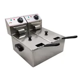 Фритюрница CP-EF44L (4л+4л) сталь нерж. 8л ,H=31,L=38,5,B=48см 2Квт серебрист.