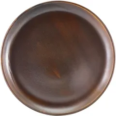 Plate “Rustic Copper” small  porcelain  D=27.5 cm  brown, red