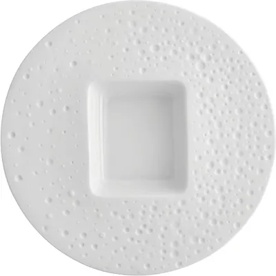 Тарелка «Минерал» фарфор ,L=23см белый, изображение 2