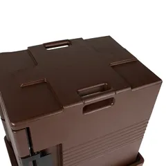 Термоконтейнер для гастроемкостей GN 1/1 с фронтальной загрузкой пластик ,H=62,L=62,B=42,5см тем.кор, изображение 4