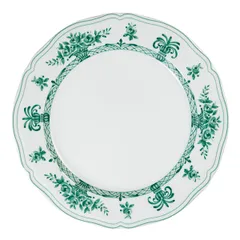 Тарелка «Нео Антирос» подстановочная с рисунком фарфор D=26,5см белый,зелен.