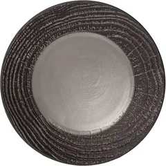Тарелка «Арборесценс» мелкая фарфор D=265,H=30мм черный,серый