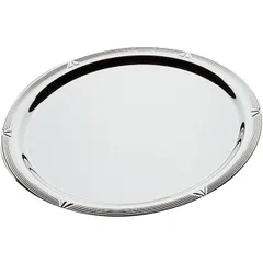 Round tray “Profi Line”  stainless steel  D=38cm  silver.