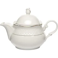 Чайник заварочный «Афродита» фарфор 1,4л D=26,5,H=19см белый,золотой