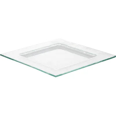 Тарелка «Бордер» квадратная стекло ,H=15,L=255,B=253мм прозр., изображение 2