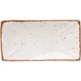 Блюдо для суши «Пунто Бьянка» фарфор ,L=27,B=14см белый,черный