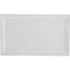 Rectangular dish  porcelain ,H=15,L=350,B=215mm white