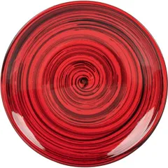 Small plate ceramics D=22,H=2cm red