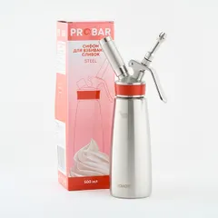 Сифон для сливок «Пробар» сталь нерж. 0,5л, изображение 4