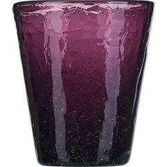 Old fashion "Colors" glass 310ml D=9,H=10cm violet.