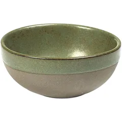 Salad bowl “Surfis” ceramics 125ml D=9,H=4cm gray,green.