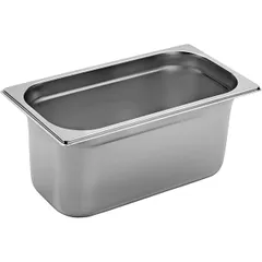 Gastronorm container (1/3) with handles  stainless steel , H=15cm