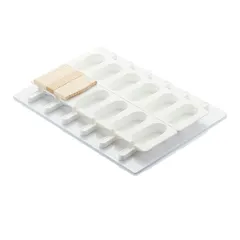 Форма для мороженого 12 ячеек (набор)[4шт] силикон ,L=39,B=14,6см белый