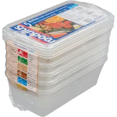 Gastronorm container (1/3)[5pcs] polyprop. ,H=10,L=32.5,B=17.6cm semi-transparent.