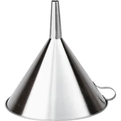 Funnel stainless steel D=18cm metal.