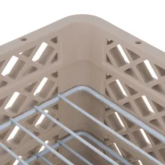 Кассета для тарелок на 30 шт Dmax=245мм полипроп.,сталь нерж. ,H=27,L=50,B=50см бежев., изображение 2