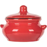 Горшок для запекания «Лакомка» керамика 450мл красный,черный