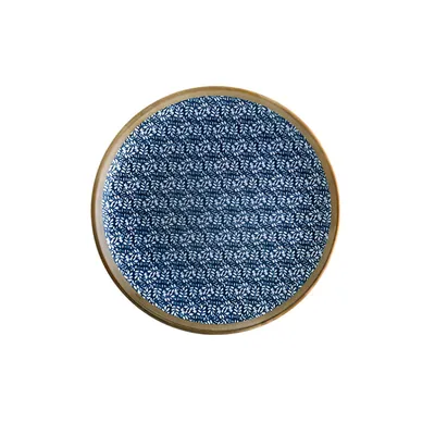 Тарелка «Калиф Люпин» фарфор D=30см белый,синий