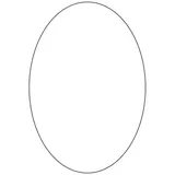 Резак «Овал» пластик ,L=85,B=50мм