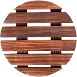 Подставка под горячее круглая сосна D=180,H=17мм коричнев.