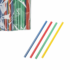 Tubes without bending [100 pcs]  polyprop.  D=5, L=125mm  multi-colored.