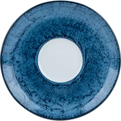 Saucer with “Aida” decor  porcelain  D=14.5 cm  blue