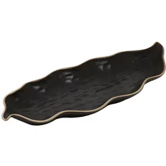 Serving dish “Kyupseli” ceramics ,L=34.5,B=13cm black