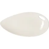 Блюдо «Органикс» овальное фарфор ,H=30,L=380,B=195мм белый