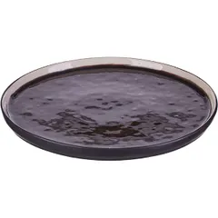 Тарелка «Лагуна» мелкая керамика D=21,5см коричнев.,фиолет., изображение 2