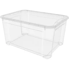 Food container with lid  polyprop. 46l ,H=29,L=56,B=39.5cm transparent.