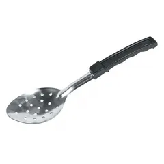 Ложка раздаточная перфорированная 28 см, нержавейка, пластиковая ручка