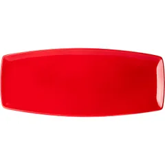 Блюдо «Фиренза ред Нэо» фарфор ,H=20,L=355,B=153мм красный,белый