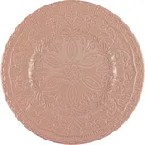 Тарелка «Скалистос» мелкая керамика D=225,H=25мм розов.