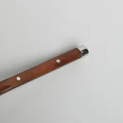 Нож столовый «Рустик» уцененный сталь нерж.,пластик ,L=25/120,B=18мм металлич., изображение 4