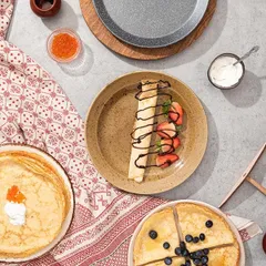 Шпатель плоский для приг.блинов дерево ,L=24,B=18см бежев., изображение 2